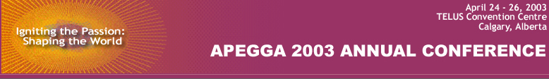 2003 APEGGA Annual Conference